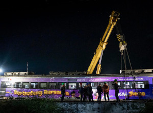Evakuasi Kereta Api Argo Bromo Anggrek Yang Anjlok di Subang