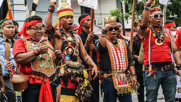 Unjuk Rasa Tolak Transmigrasi di Kalimantan Tengah
