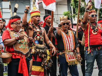 Unjuk Rasa Tolak Transmigrasi di Kalimantan Tengah