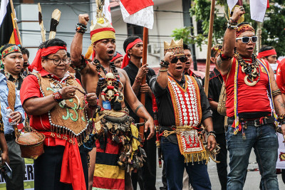 Unjuk Rasa Tolak Transmigrasi di Kalimantan Tengah