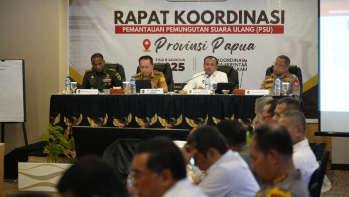 Kemenko Polkam Bahas Persiapan Pemungutan Suara Ulang (PSU) di Papua