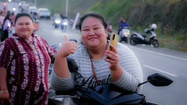Jalan Baru Lingkar Utara Jatigede Kini Jadi Tempat Nongkrong Favorit Warga