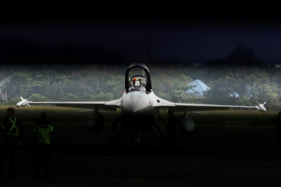 Gladi Demo Udara Jelang Pelaksanaan Upacara Kehormatan Militer