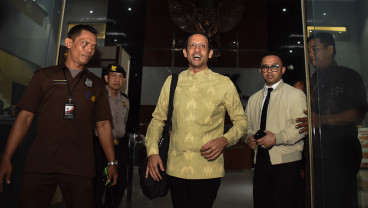 Nadiem Makarim Usai Jalani Pemeriksaan di KPK