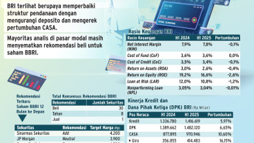 PROSPEK BISNIS & SAHAM   : Kans BBRI Kerek Kinerja