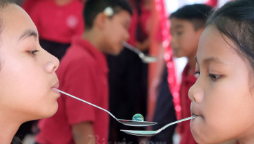 Sekolah Rakyat di Bali Meriahkan HUT Ke-80 Kemerdekaan RI