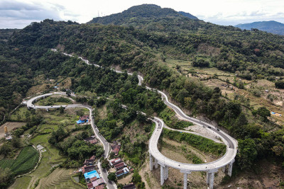 Pembangunan Jalan Layang di Ruas Maros-Bone Telah Rampung
