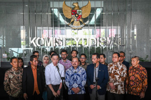 Tom Lembong Audiensi Dengan Komisi Yudisial