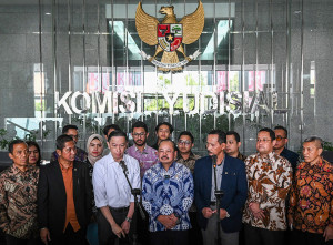 Tom Lembong Audiensi Dengan Komisi Yudisial