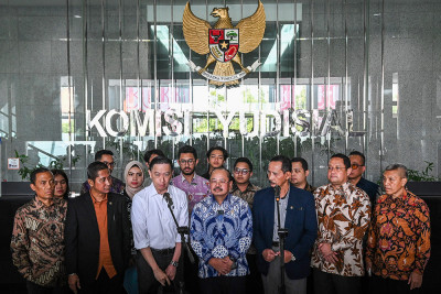 Tom Lembong Audiensi Dengan Komisi Yudisial