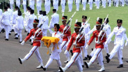 Gladi Kotor HUT ke-80 RI Dimulai, Hujan Tak Hentikan Latihan