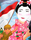 Mahasiwa Kampanyekan Nasionalisme Melalui Mural