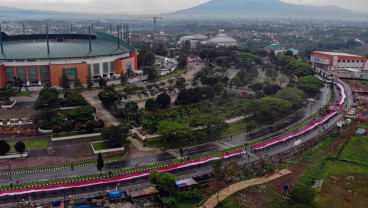 Kirab Bendera Merah Putih Sepanjang 600 Meter