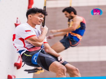 Bangga! Atlet Panjat Tebing Indonesia Kiromal Katibin Duduki Ranking 1 Dunia