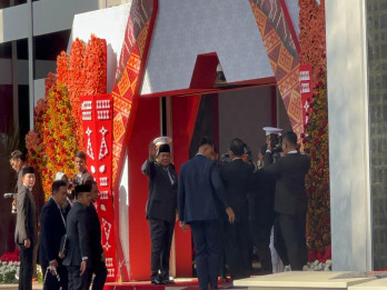 Prabowo Tiba di Sidang Tahunan MPR Perdana, Didampingi Teddy