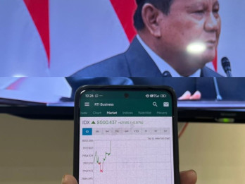 IHSG Hari Ini (15/8) Tembus 8.000 Saat Pidato Perdana Prabowo, Asing Masuk BBRI, BBCA, dan TLKM