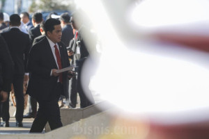 Menteri Kabinet Merah Putih Hadiri Sidang Tahunan MPR RI