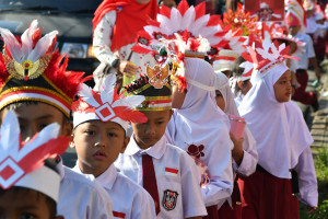 Pawai Sambut HUT ke-80 Kemerdekaan RI di Kota Bogor