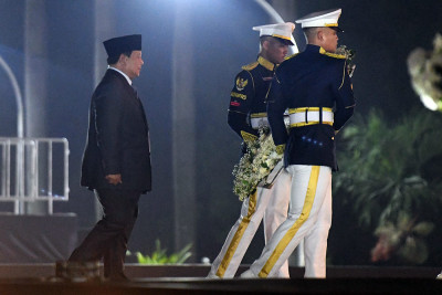 Presiden Prabowo Subianto Pimpin Upacara Ziarah Nasional dan Renungan Suci di Taman Makam Pahlawan Kalibata