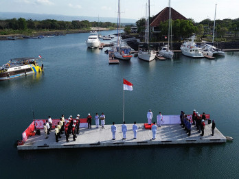 Upacara peringatan Hari Kemerdekaan di Banyuwangi Digelar di Atas Air