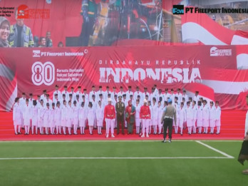 Freeport Indonesia Gelar Upacara HUT ke-80 RI Serentak di 6 Kota