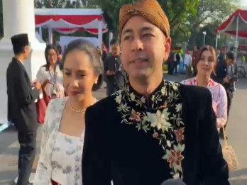 Bak Pengantin, Raffi-Nagita Pakai Baju Adat Jawa saat Upacara HUT Ke-80 RI