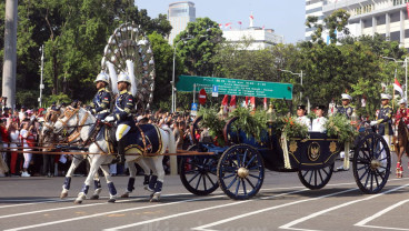 Intip Detail Kereta Kencana Garuda Prabayaksa, Saat Kirab Bendera Merah Putih dan Teks Proklamasi