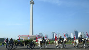 Rangkaian Kirab Bendera Pusaka Warnai Pembukaan Peringatan HUT ke-80 Kemerdekaan RI