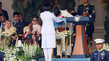 Suasana Peringatan Detik-Detik Proklamasi di Istana Merdeka