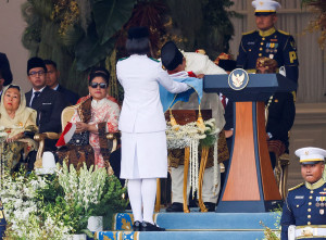 Suasana Peringatan Detik-Detik Proklamasi di Istana Merdeka