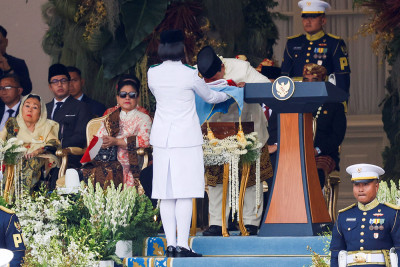 Suasana Peringatan Detik-Detik Proklamasi di Istana Merdeka