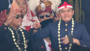 Momen Seskab Teddy Ikut Meriahkan Joget Pacu Jalur di Istana Merdeka