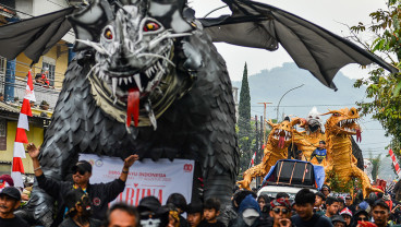 FestivaL Ogoh-ogoh Meriahkan  Hari Kemerdekaan di Garut