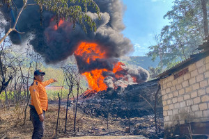 Kebakaran Sumur Minyak Rakyat di Kabupaten Blora