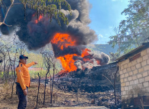 Kebakaran Sumur Minyak Rakyat di Kabupaten Blora