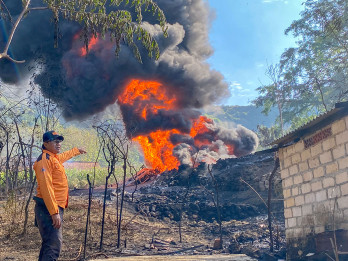 Kebakaran Sumur Minyak Rakyat di Kabupaten Blora