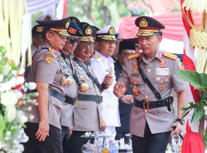Upacara Hari Juang Polri di Surabaya