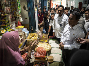 Menteri Pertanian Tinjau Stok Beras