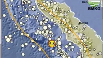 BMKG: Gempa Magnitudo 5,8 di Simeulue, Aceh karena Subduksi Megathrust Sumatra