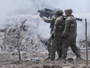 Tentara Amerika Latihan Penembakan Rudal Jarak Dekat Super Garuda Shield 2025