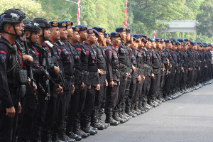 Ribuan Polisi Saip Amankan Aksi Buruh