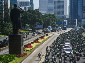 Lautan Ojol Iringi Kepergian Affan Kurniawan