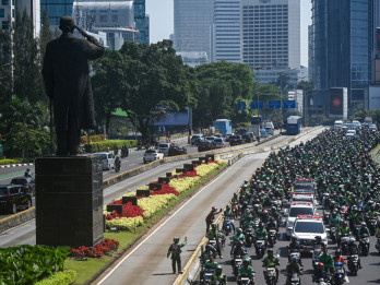Lautan Ojol Iringi Kepergian Affan Kurniawan