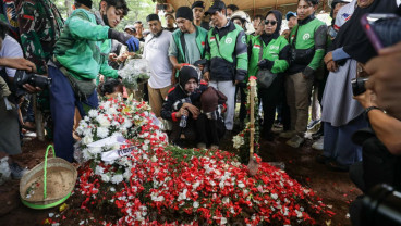 Pemakaman Pengemudi Ojol korban Aksi 28 Agustus