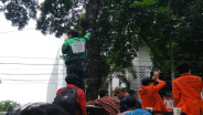 Ojol Tewas Dilindas Rantis, Ratusan Driver Ojol dan Mahasiswa Datangi DPRD Sumut