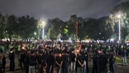 Aksi Solidaritas Affan Kurniawan di Malang Berjalan Damai, Diwarnai Doa Bersama