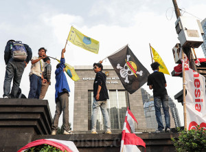 BEM-SI Kepung Polda Metro Jaya Tuntut Keadilan Affan Kurniawan, Ojol yang Tewas Dilindas Brimob