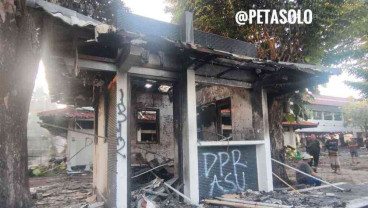 Gedung DPRD Solo Hangus Dibakar Massa Pendemo pada Jumat (29/8) Malam