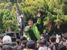 Driver Ojol di Bali Gelar Aksi Damai Solidaritas Kematian Affan