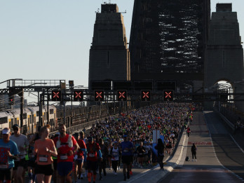 Pecah Rekor, 35.000 Pelari Ikuti Sydney Marathon